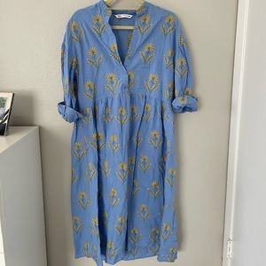 ZARA embroidered dress